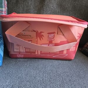 Trader Joe's Pink Insulated Travel Bag